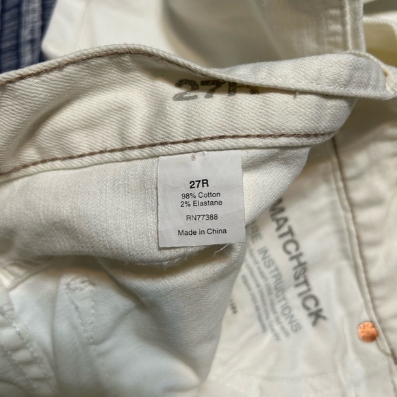 J. Crew Matchstick White Jeans Size 27R - Picture 5 of 9